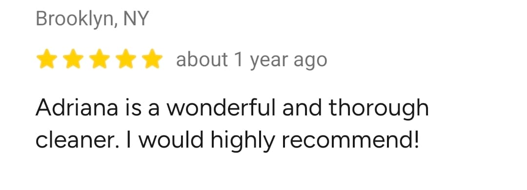 Customer review 1